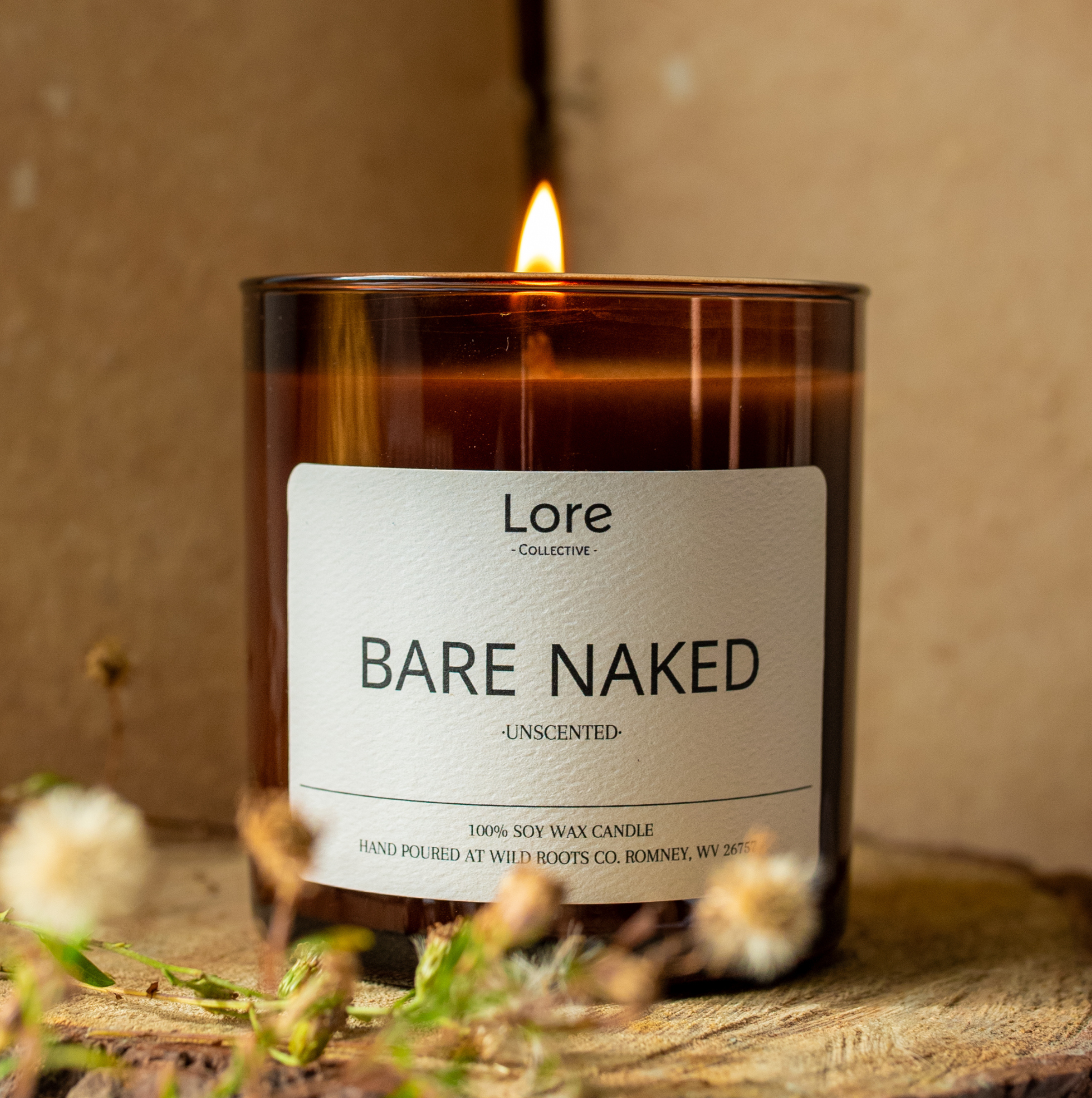 Bare Naked *Unscented* Candle