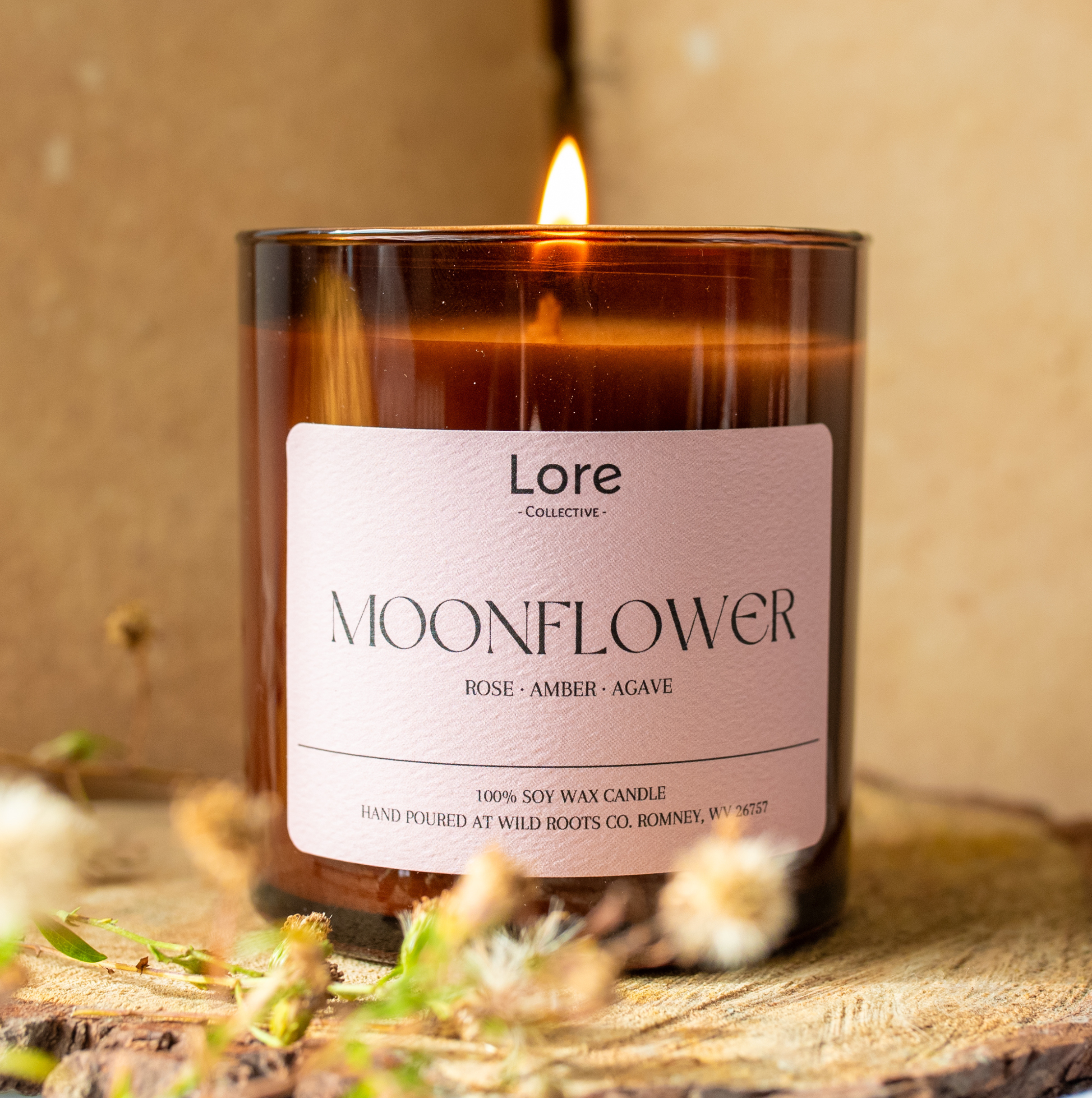 Moonflower - Amber Jar